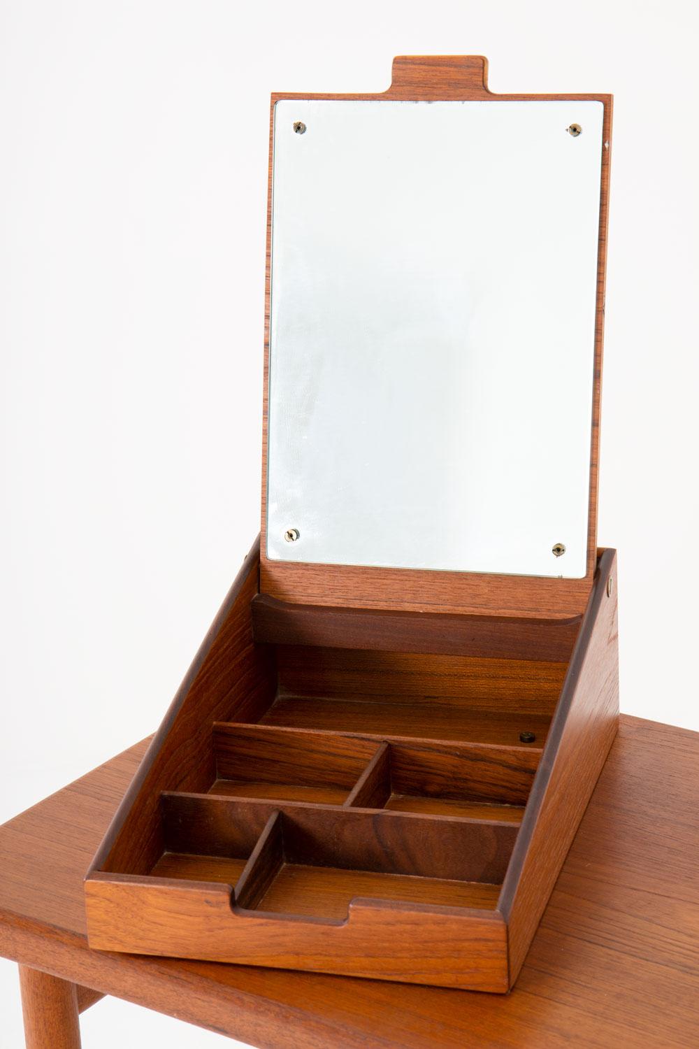 Danish Vanity Table or Desk in Teak by Kurt Østervig, Denmark For Sale 1