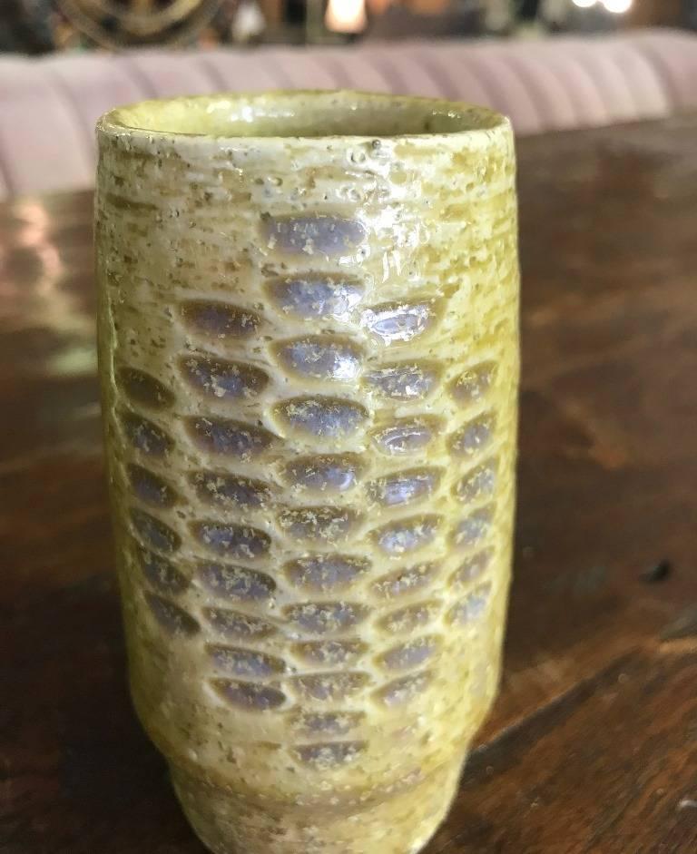 Glazed Per Linnemann-Schmidt for Palshus Danish Ceramic Pottery Vase, 1960s