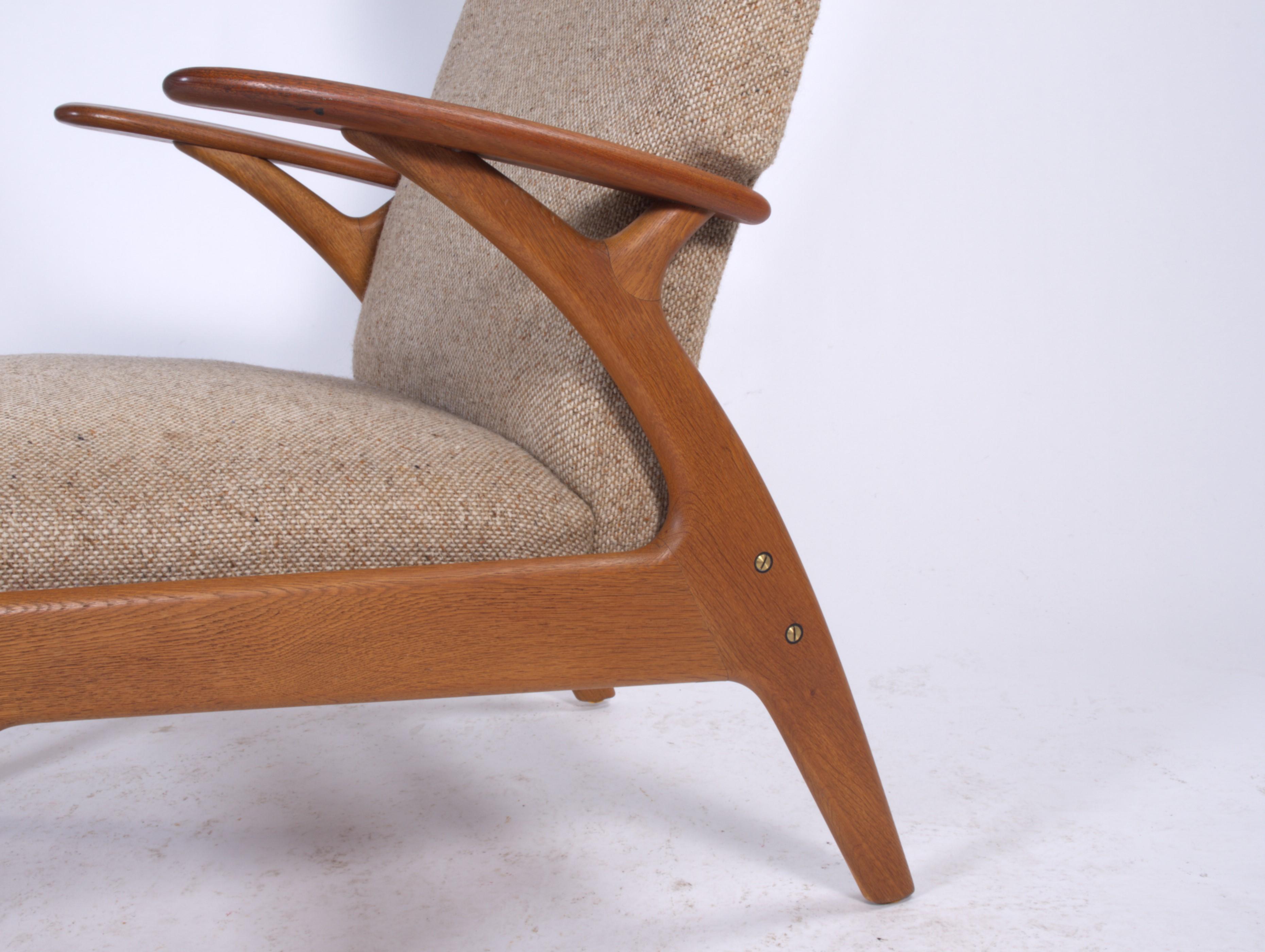Danish Vintage 1960s Lounge Reclining Chair by Christian Sørensen Model II 5