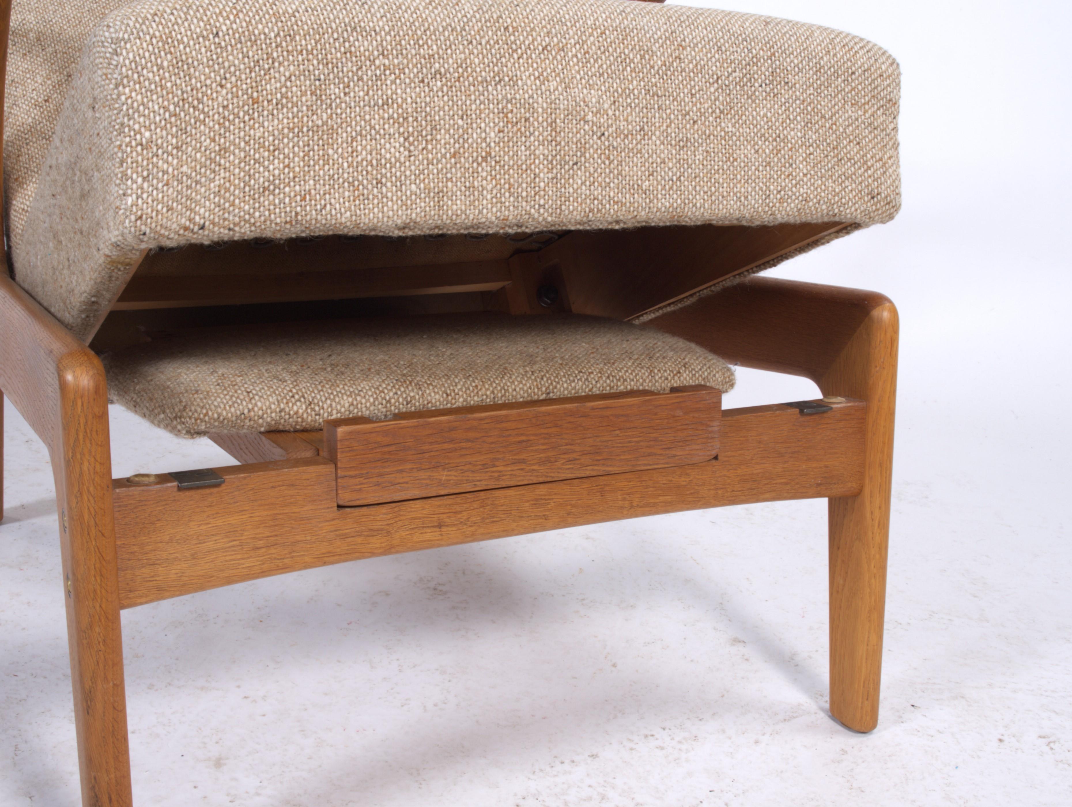 Danish Vintage 1960s Lounge Reclining Chair by Christian Sørensen Model II 6