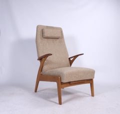 Danish Vintage 1960s Lounge Reclining Chair by Christian Sørensen Model II