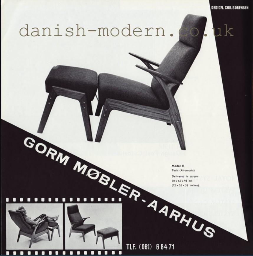 Danish Vintage 1960s Lounge Reclining Chair by Christian Sørensen Model II 14