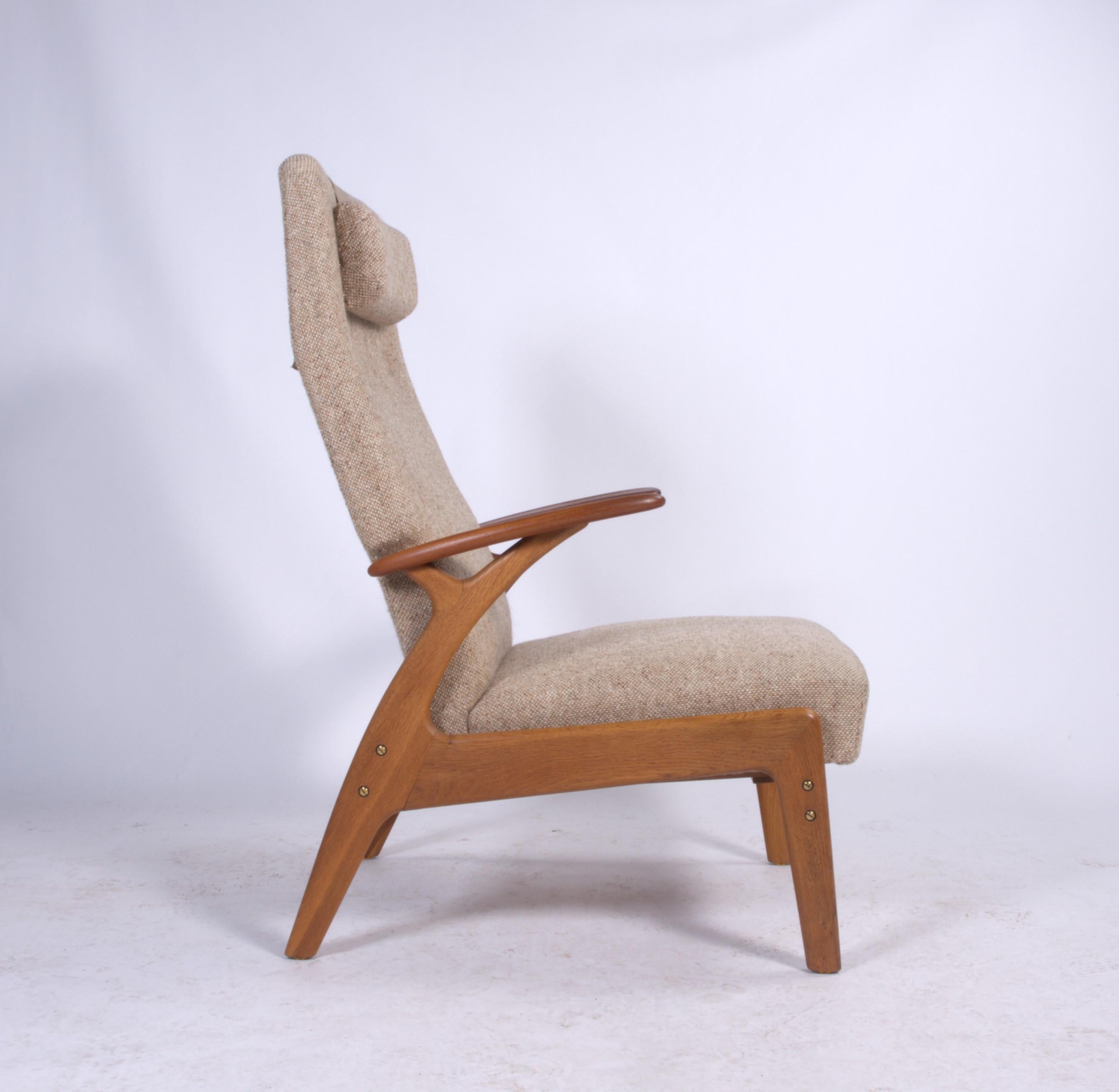 Scandinavian Modern Danish Vintage 1960s Lounge Reclining Chair by Christian Sørensen Model II