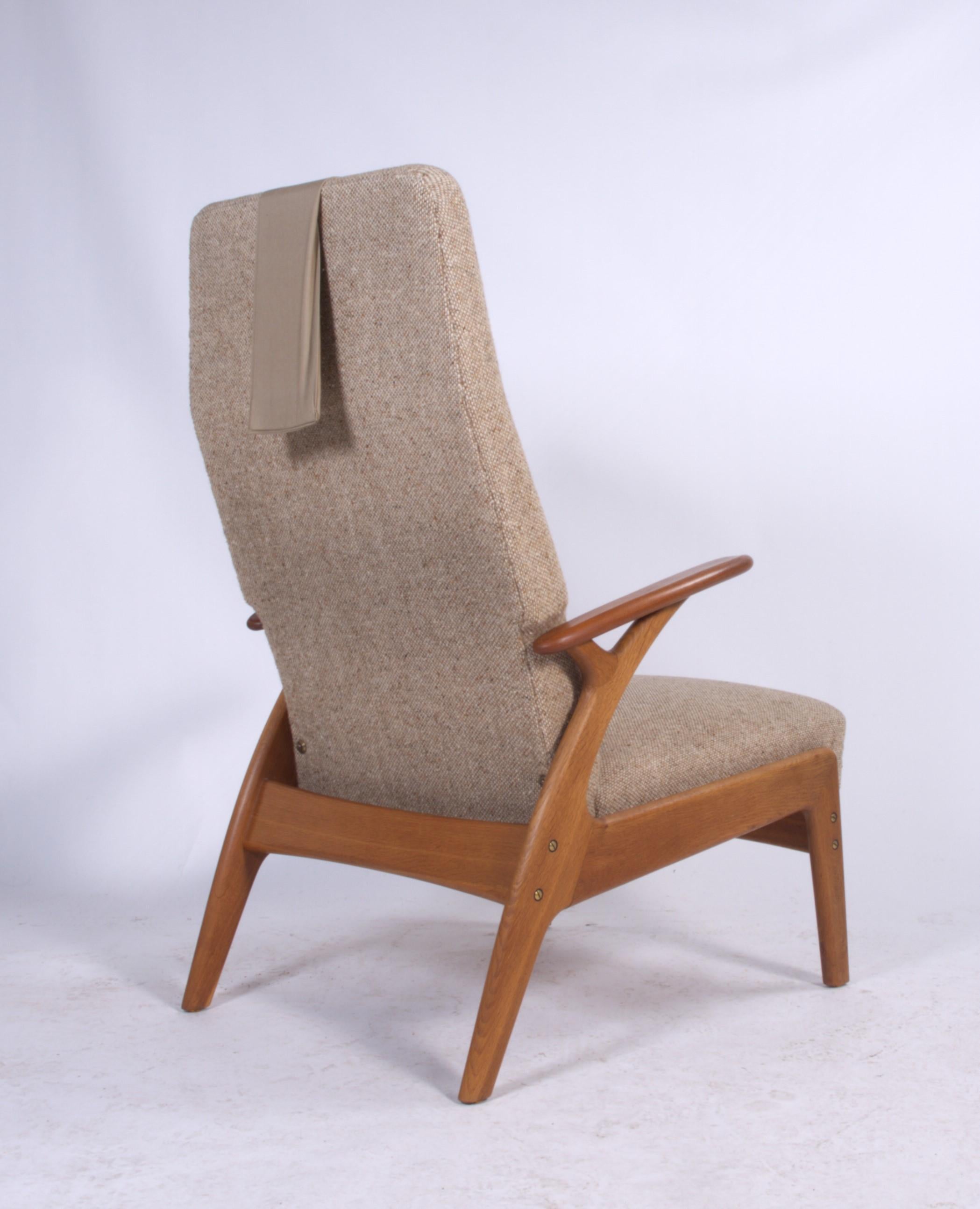 Danish Vintage 1960s Lounge Reclining Chair by Christian Sørensen Model II 1