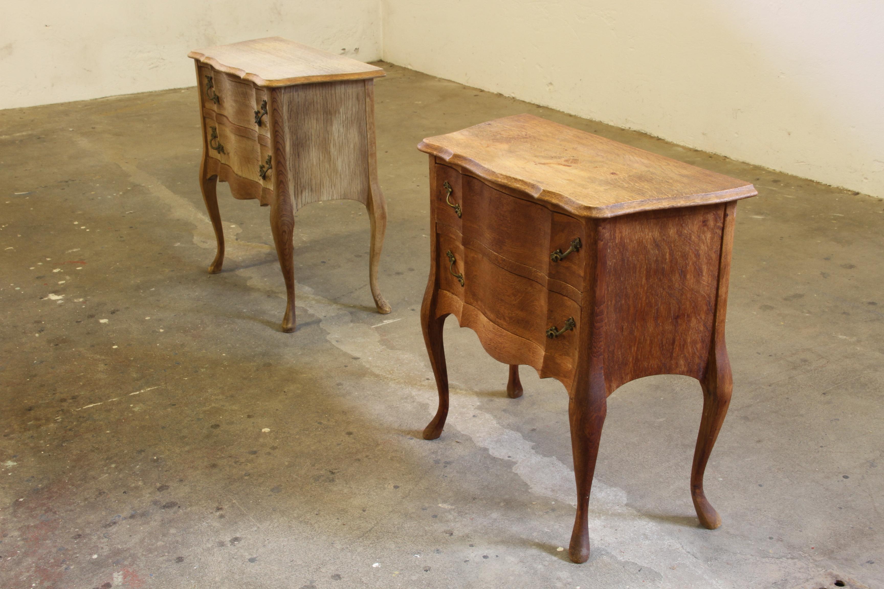 Comodini in quercia danese vintage degli anni '60, stile Henning Kjærnulf in vendita 5