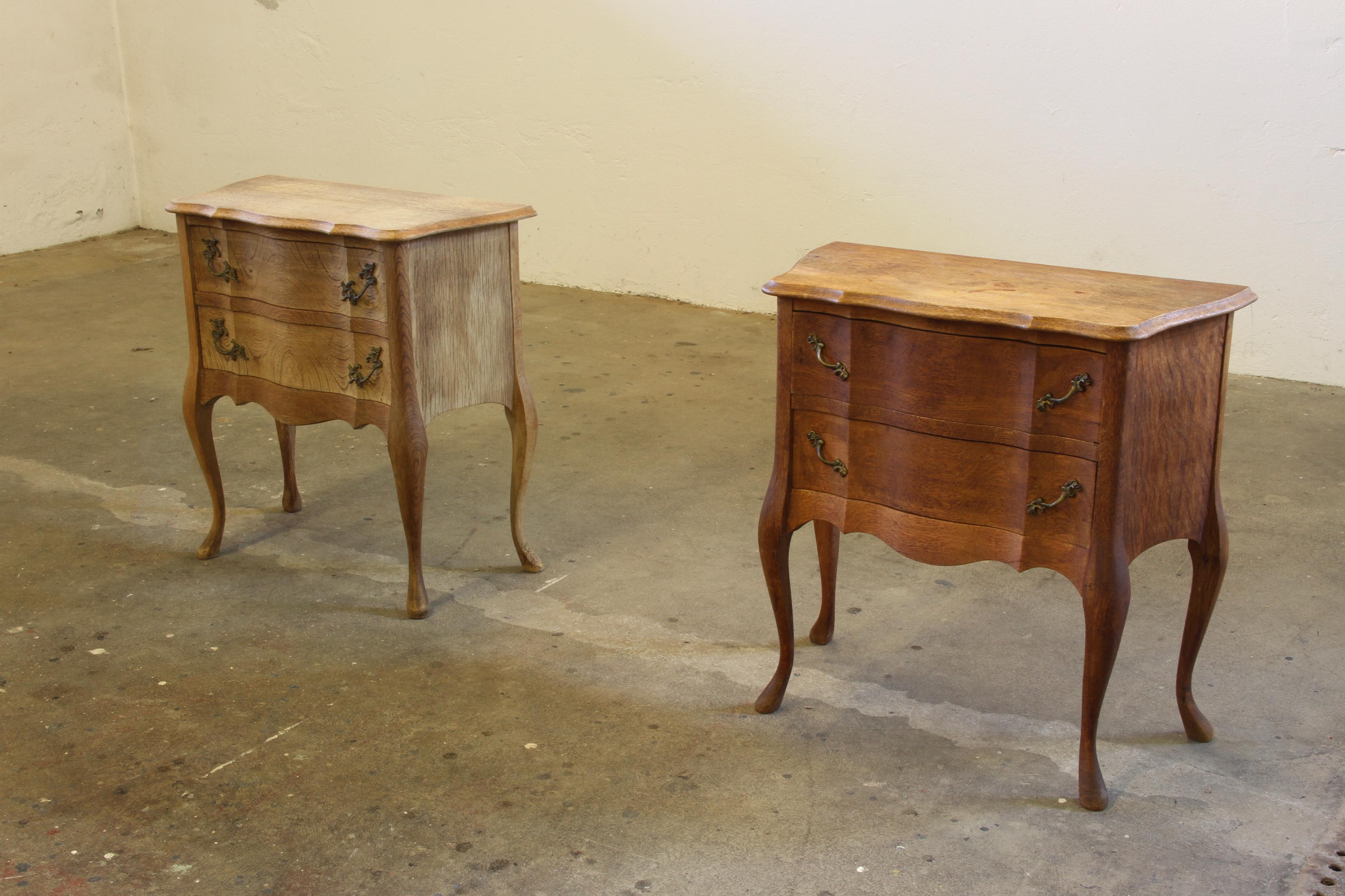 Comodini in quercia danese vintage degli anni '60, stile Henning Kjærnulf in vendita 6