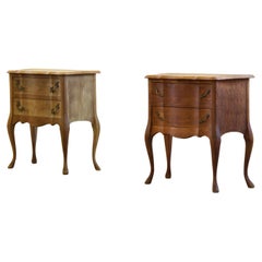 Comodini in quercia danese vintage degli anni '60, stile Henning Kjærnulf
