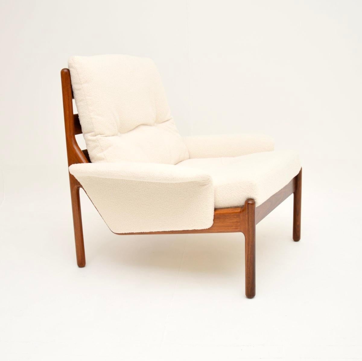 Danish Vintage Armchair by Illum Wikkelso In Good Condition For Sale In London, GB