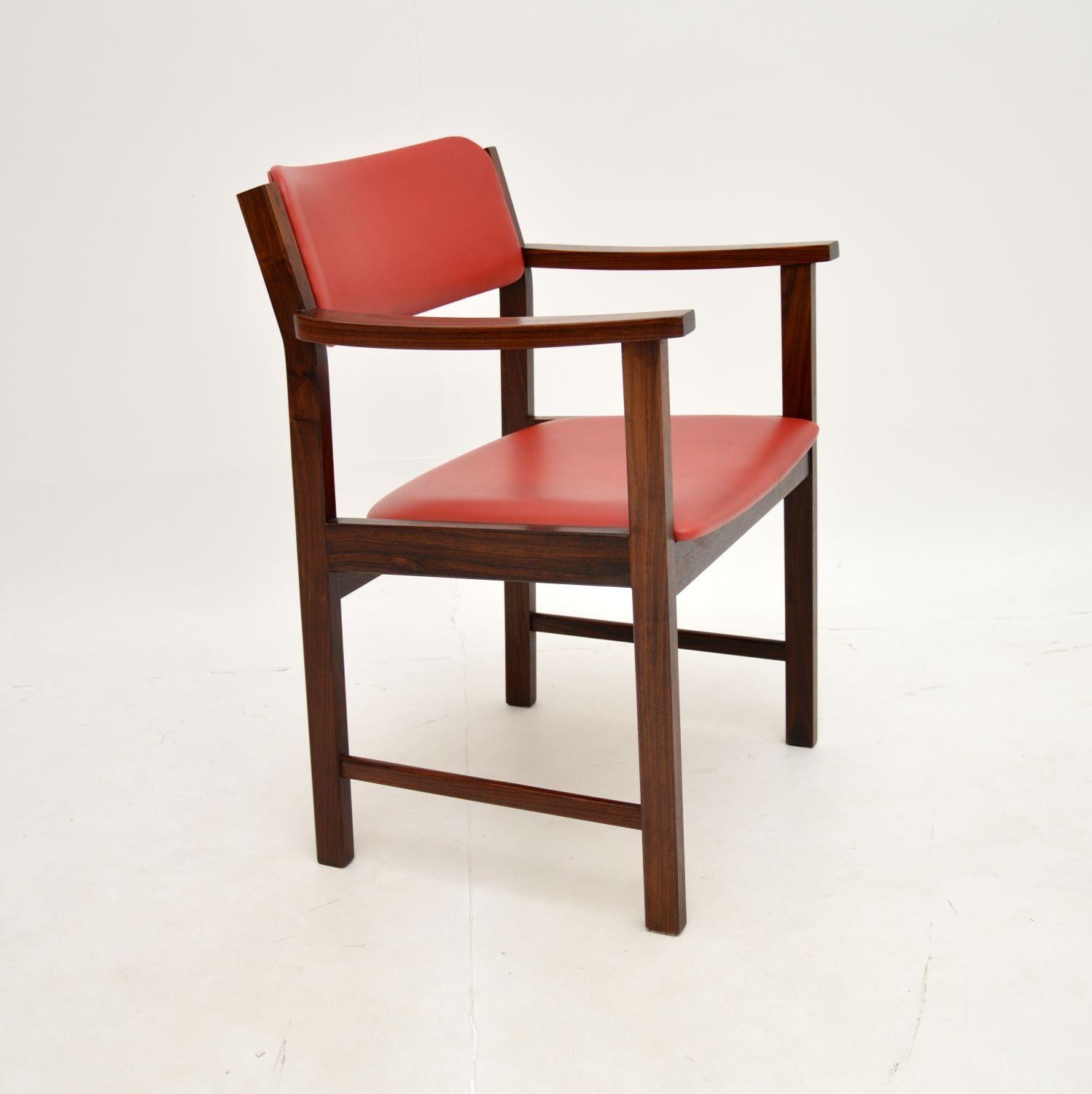 Mid-Century Modern Fauteuil / chaise de bureau vintage danois en vente
