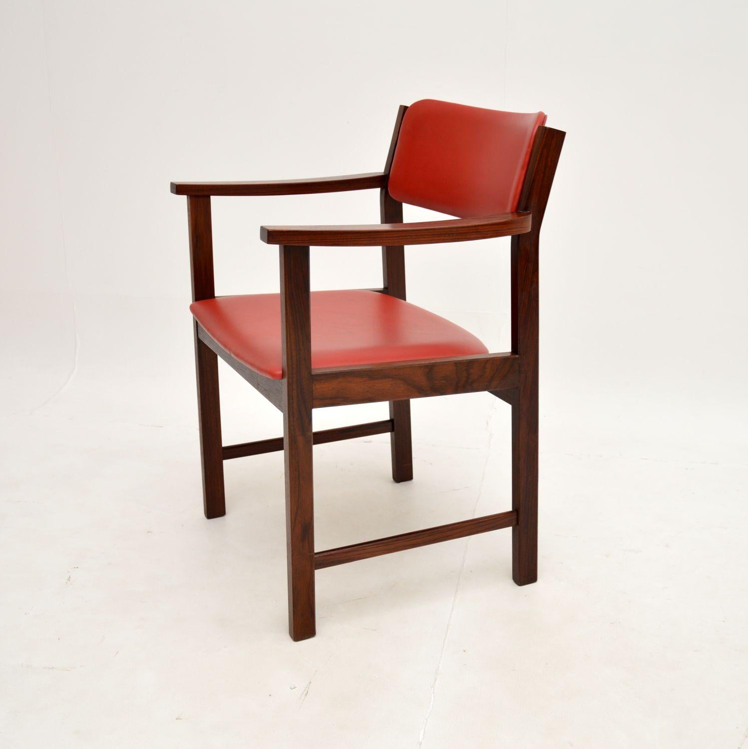 Dänischer Vintage-Sessel / Schreibtischstuhl im Zustand „Gut“ im Angebot in London, GB
