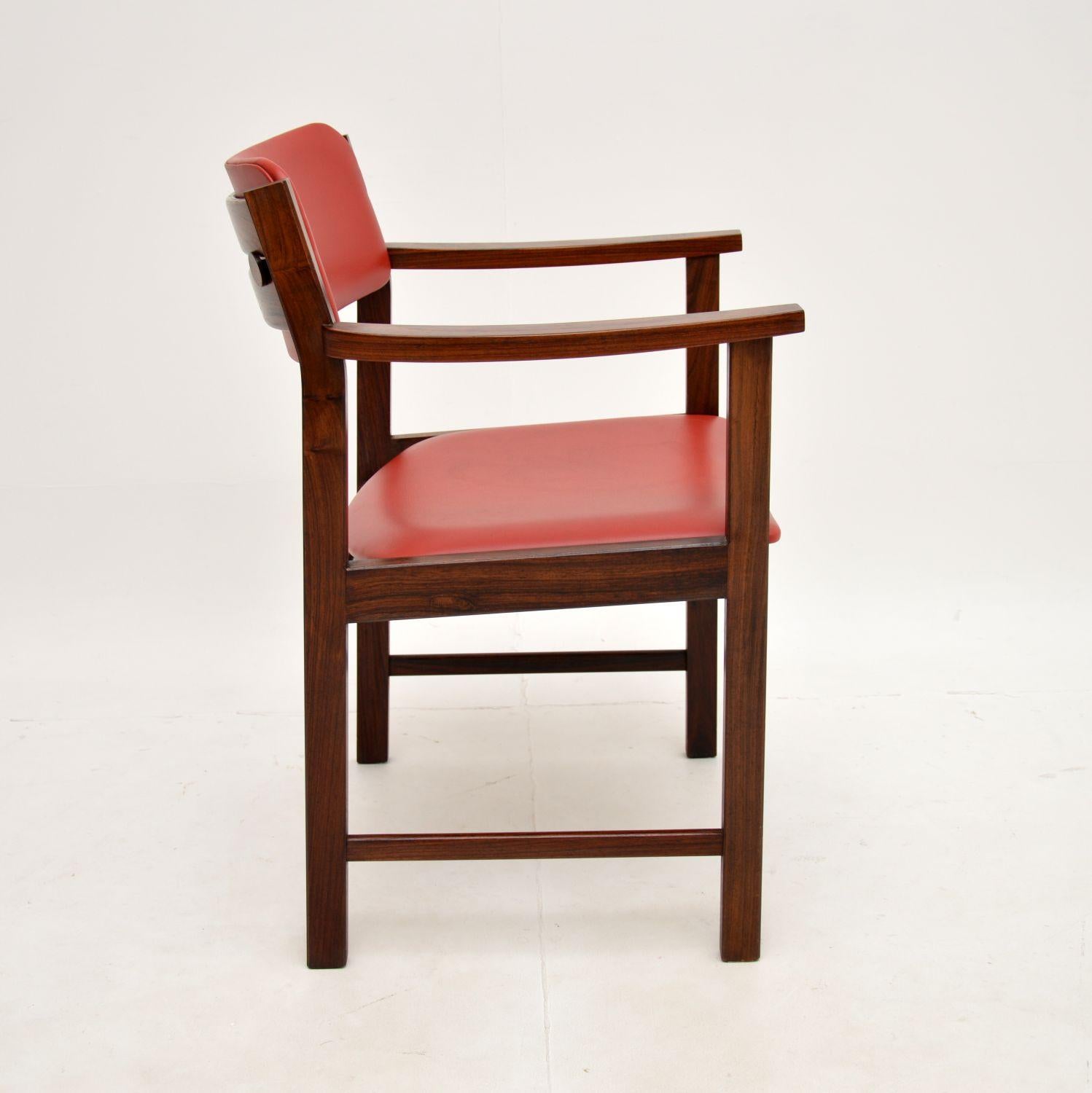 Fauteuil / chaise de bureau vintage danois en vente 1