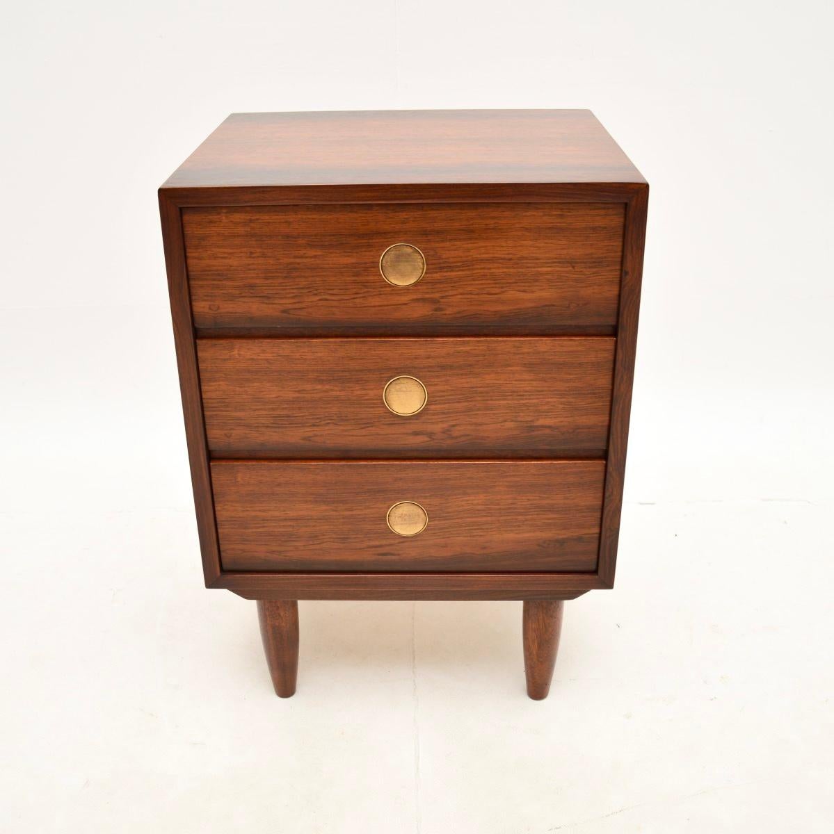 Danish Vintage Bedside Chest by Dyrlund In Good Condition For Sale In London, GB