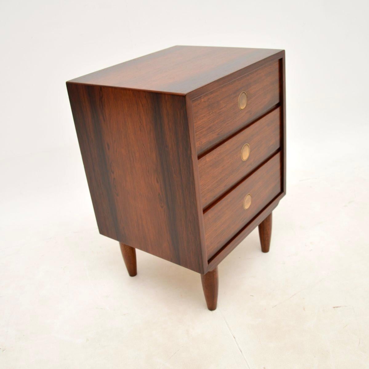 Mid-20th Century Danish Vintage Bedside Chest by Dyrlund For Sale