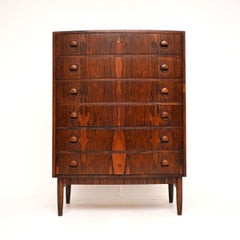 Danish Vintage Bow Front Chest of Drawers