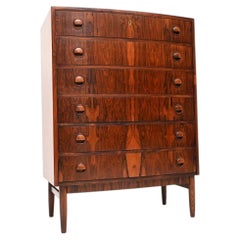 Danish Vintage Bow Front Chest of Drawers