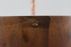 Danish Vintage Brutalist Copper Pendant in Friis & Moltke Style 1970s