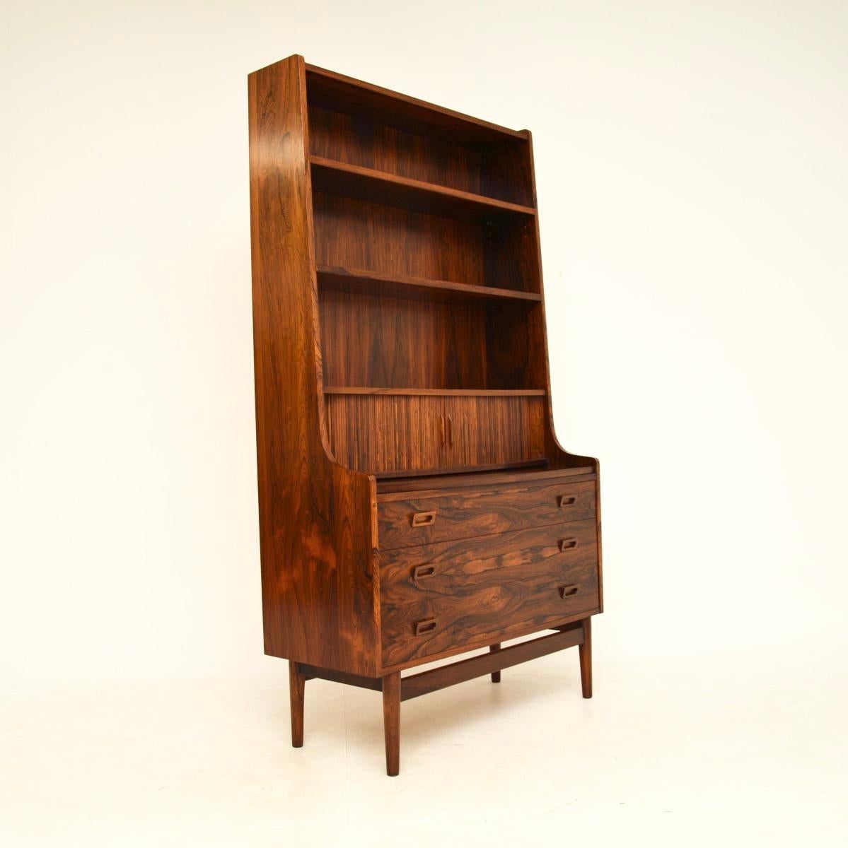 Danish Vintage Bureau Bookcase by Johannes Sorth In Good Condition For Sale In London, GB