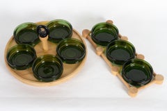 Danish Vintage Cabaret Serving Trays by Nissen, 1970s
