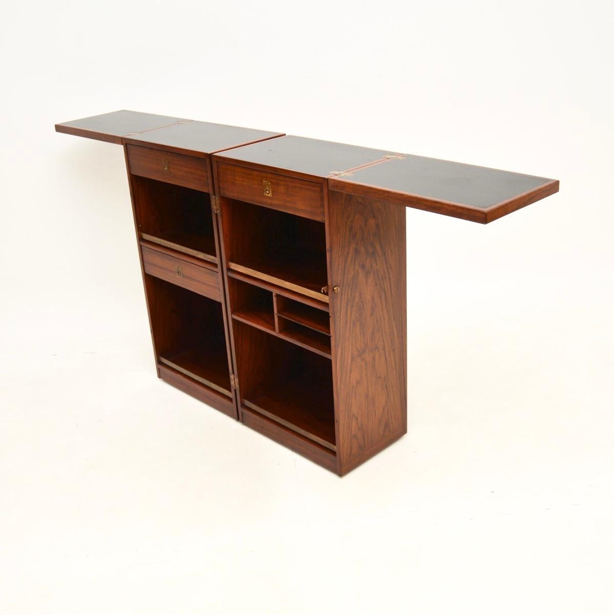 Mid-Century Modern Danish Vintage Captains Bar by Reno Wahl Iversen for Dyrlund