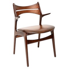 Chaise de bureau / fauteuil danois vintage « Carver » par Erik Buch