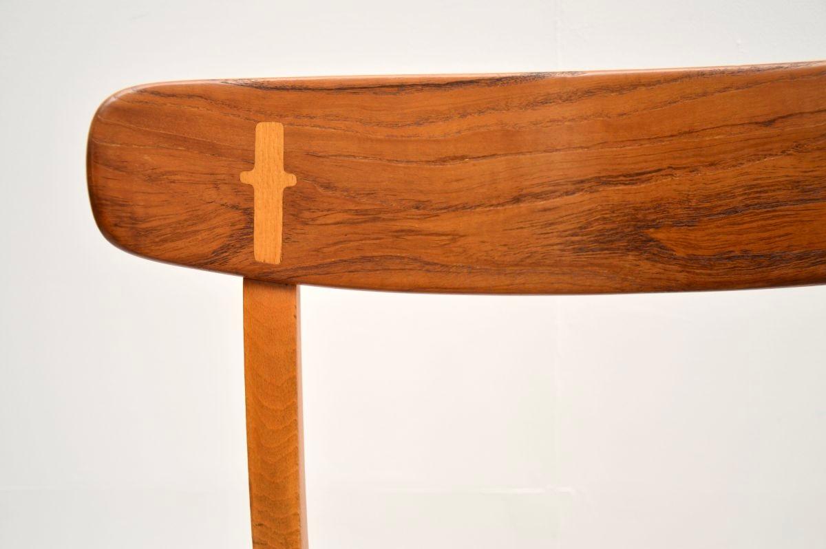 Metà XX secolo Sedia vintage danese CH-23 di Hans Wegner per Carl Hansen in vendita