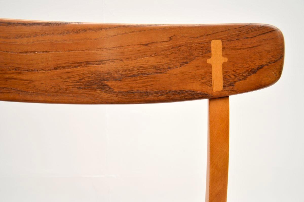 Corda di carta Sedia vintage danese CH-23 di Hans Wegner per Carl Hansen in vendita