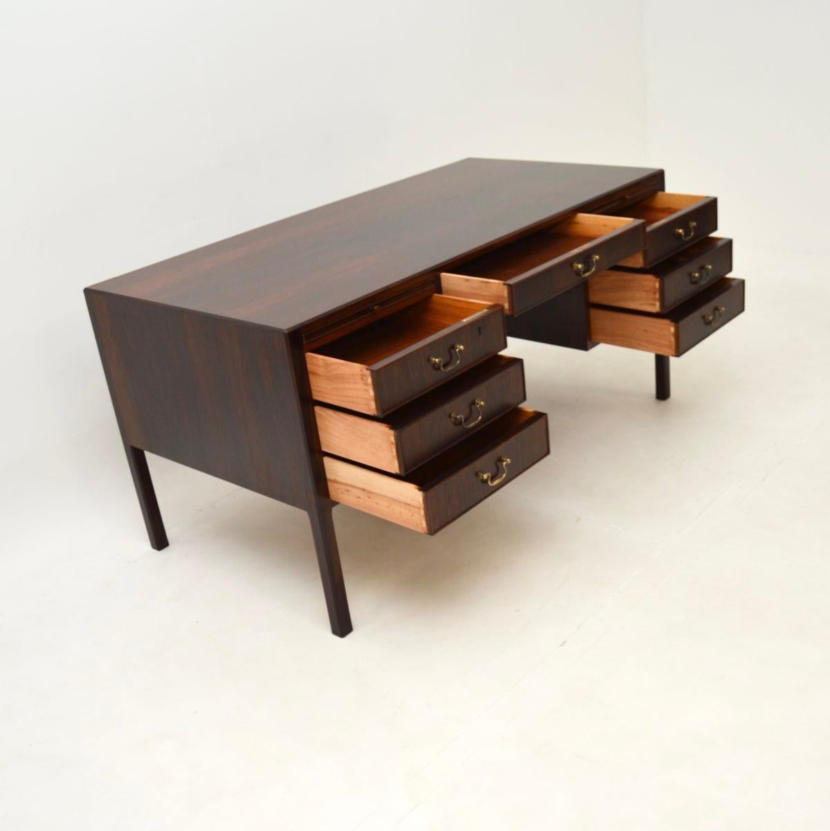 Mid-Century Modern Danish Vintage Desk by O. Bank Larsen For Sale