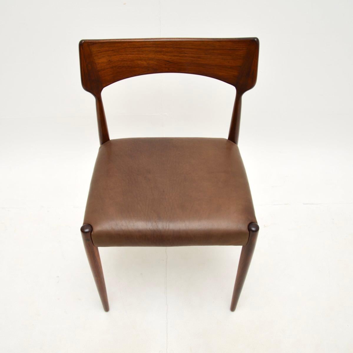 Leather Danish Vintage Desk Chair by Bernhard Pedersen For Sale