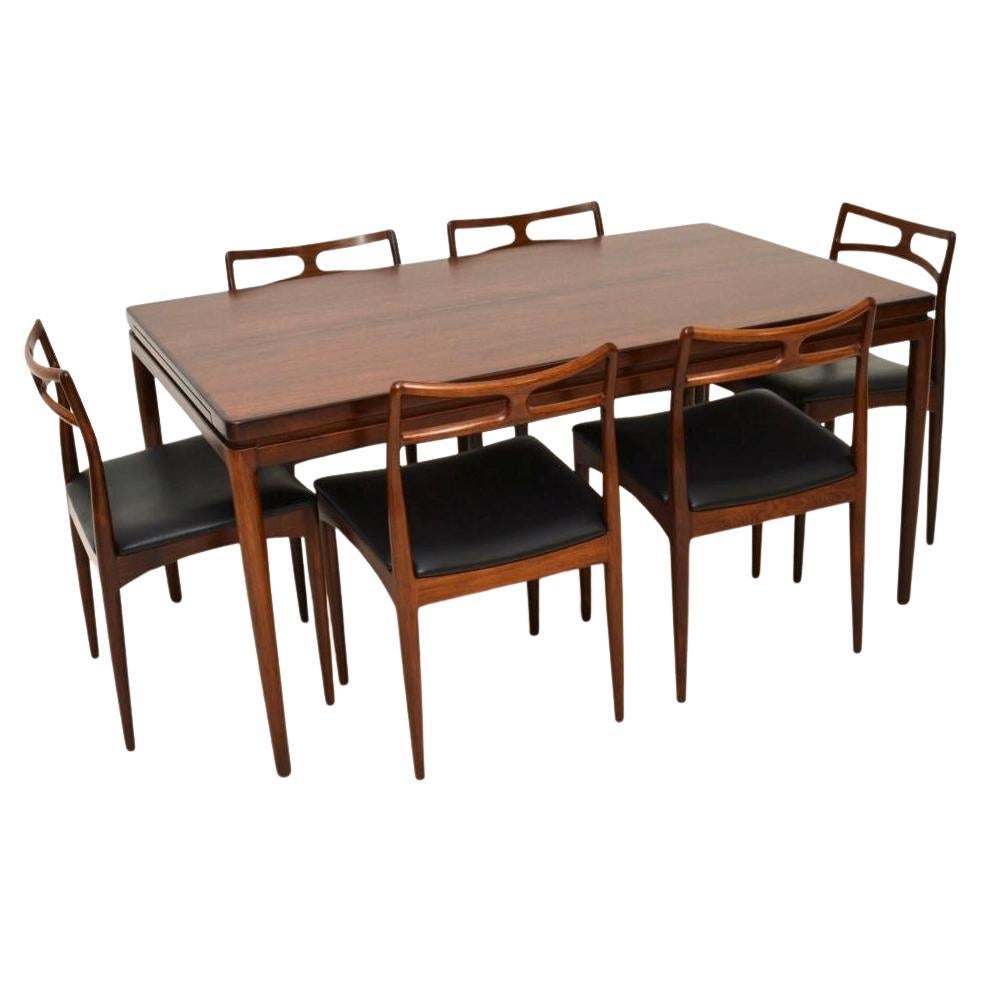 Dänischer Vintage-Esstisch und Stühle von Johannes Andersen