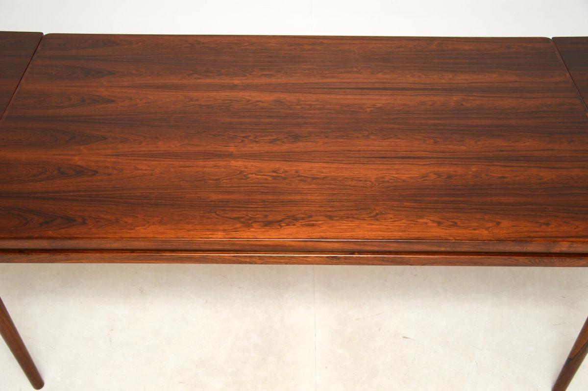 Wood Danish Vintage Dining Table by Johannes Andersen For Sale