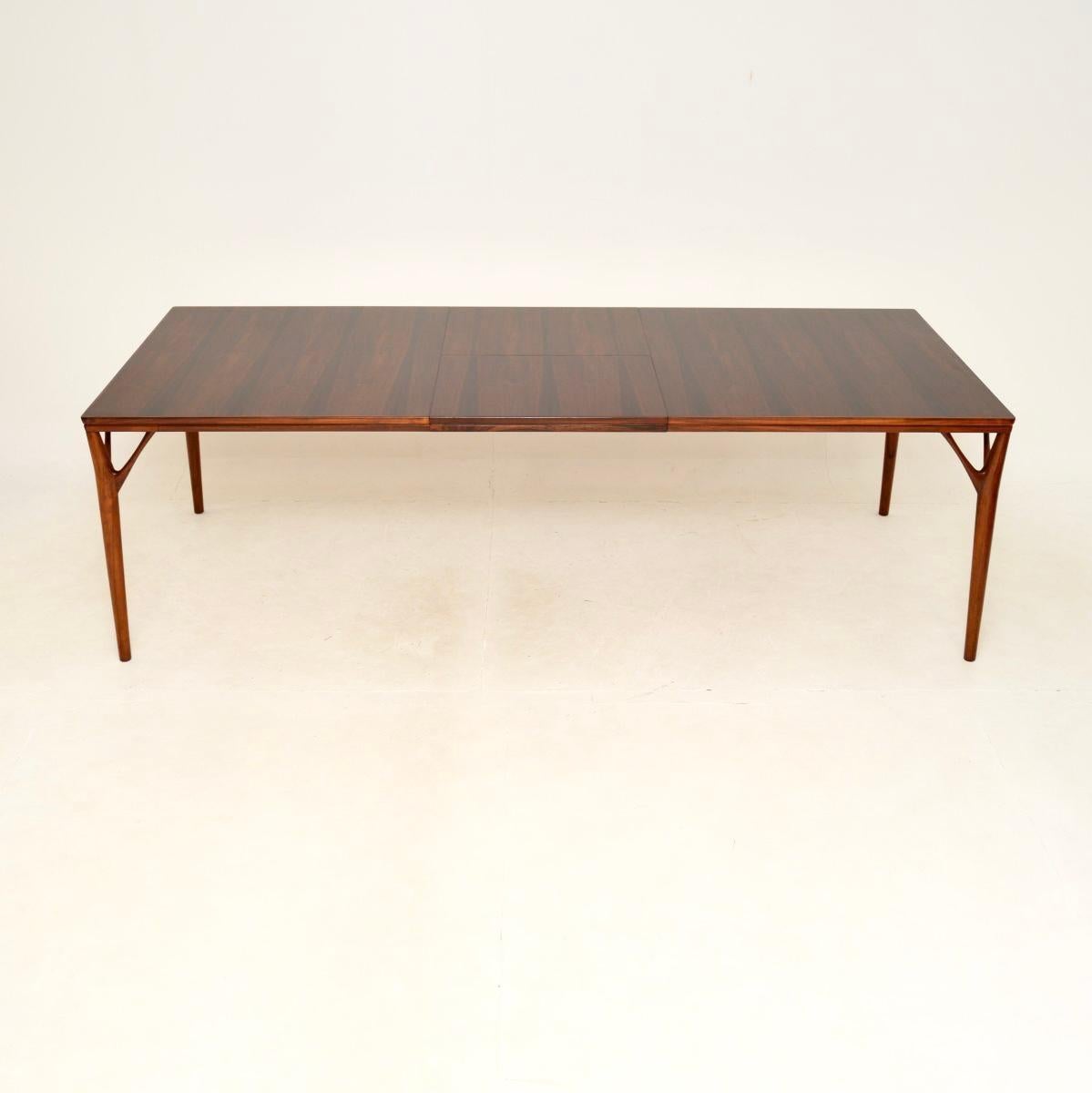 British Danish Vintage Dining Table by Willy Sigh For Sale
