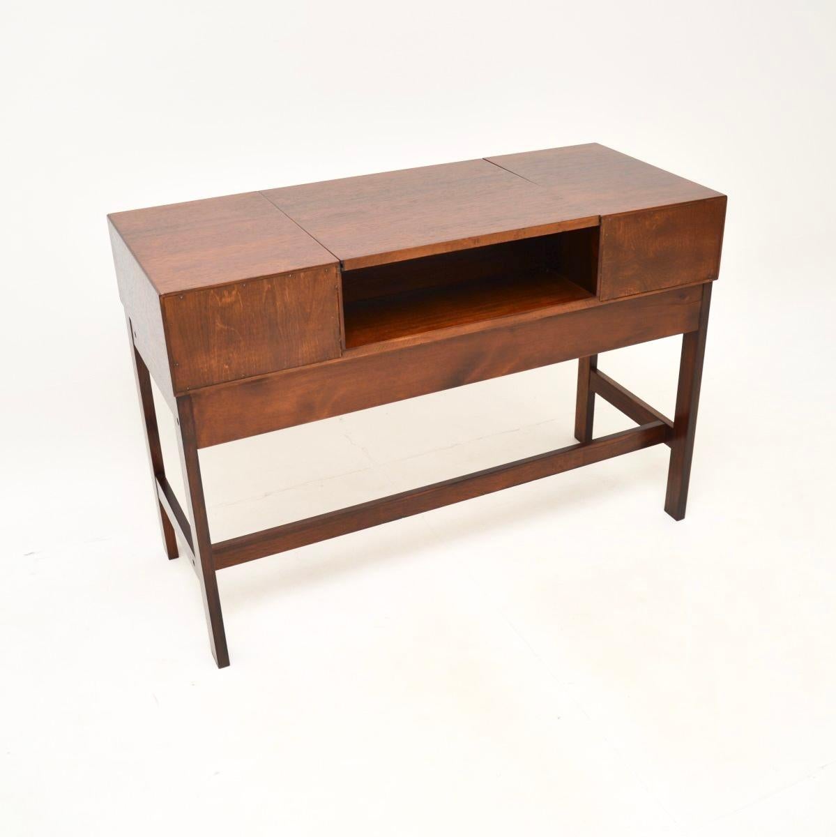 Mid-Century Modern Danish Vintage Dressing Table and Stool by Dyrlund
