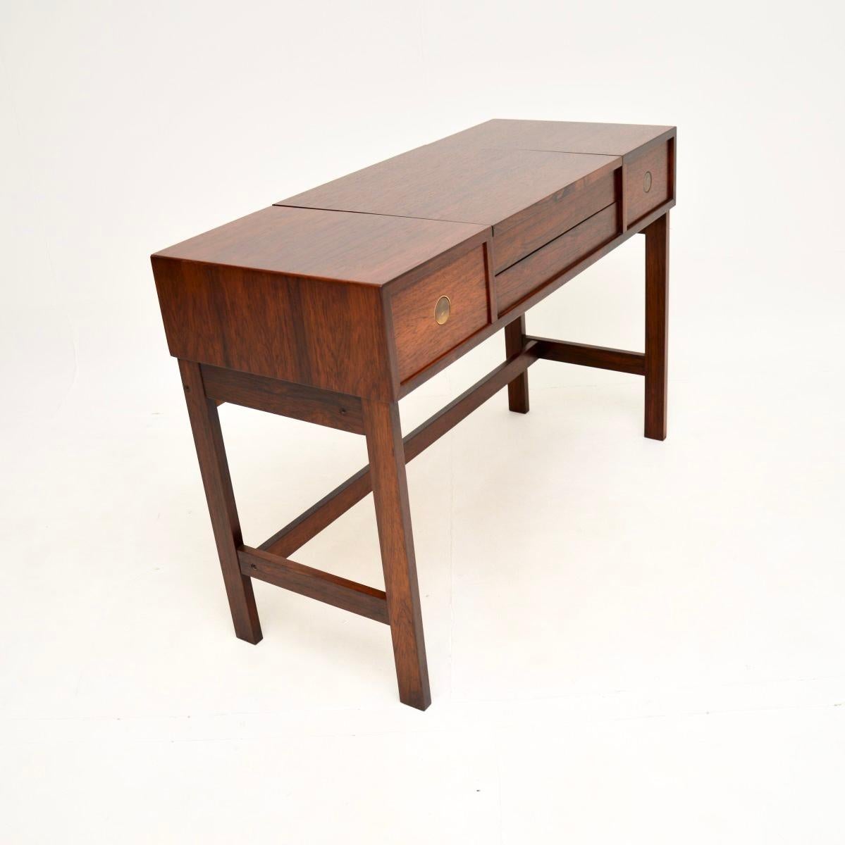Mid-20th Century Danish Vintage Dressing Table and Stool by Dyrlund