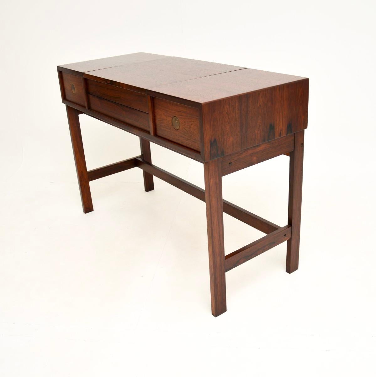 Mirror Danish Vintage Dressing Table and Stool by Dyrlund