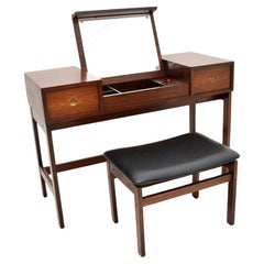 Danish Vintage Dressing Table and Stool by Dyrlund