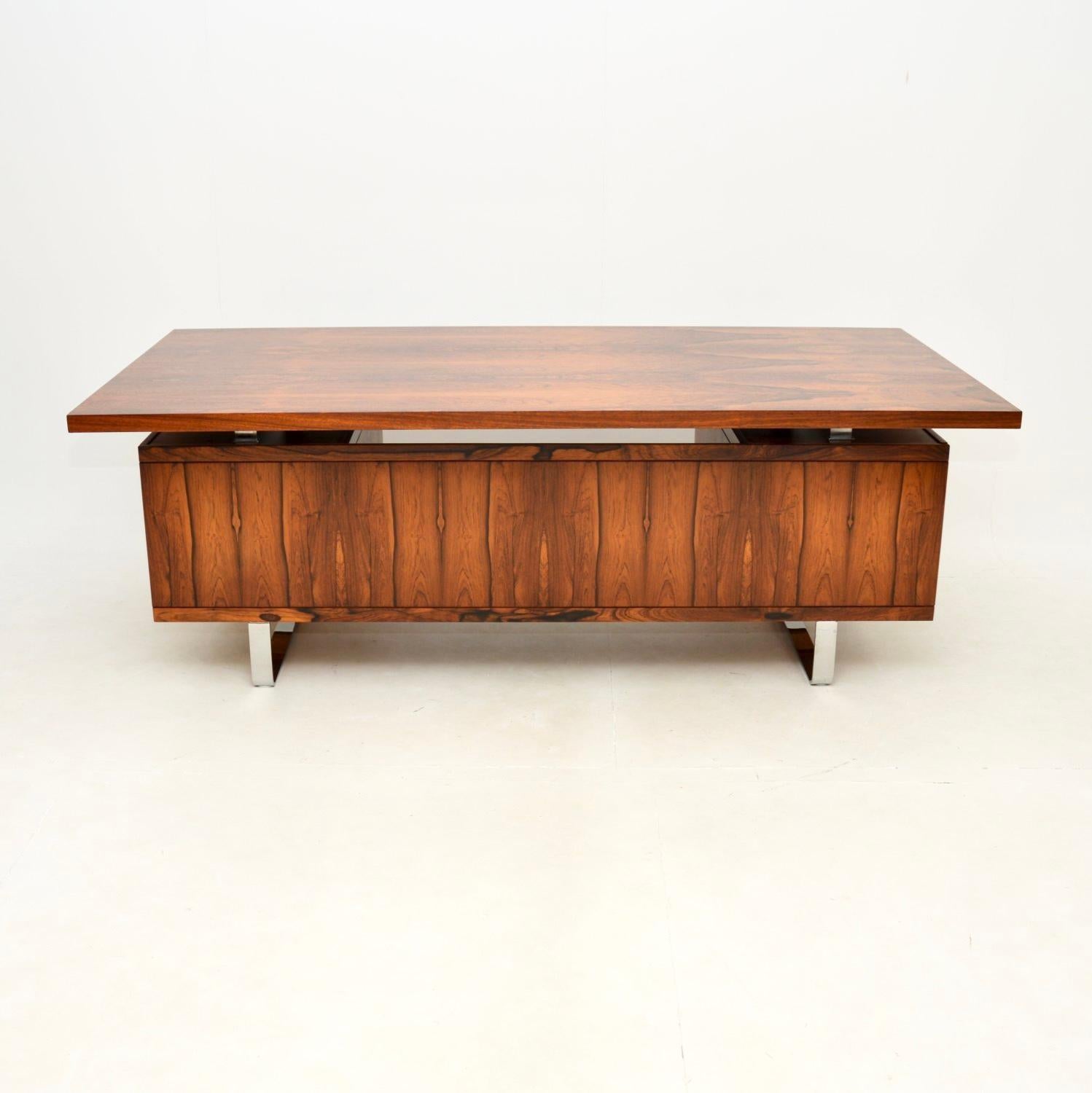 Danish Vintage Executive Desk by Jorgen Pedersen 1