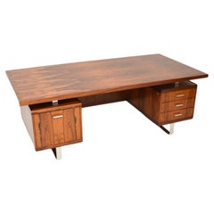 Danish Vintage Executive Desk by Jorgen Pedersen