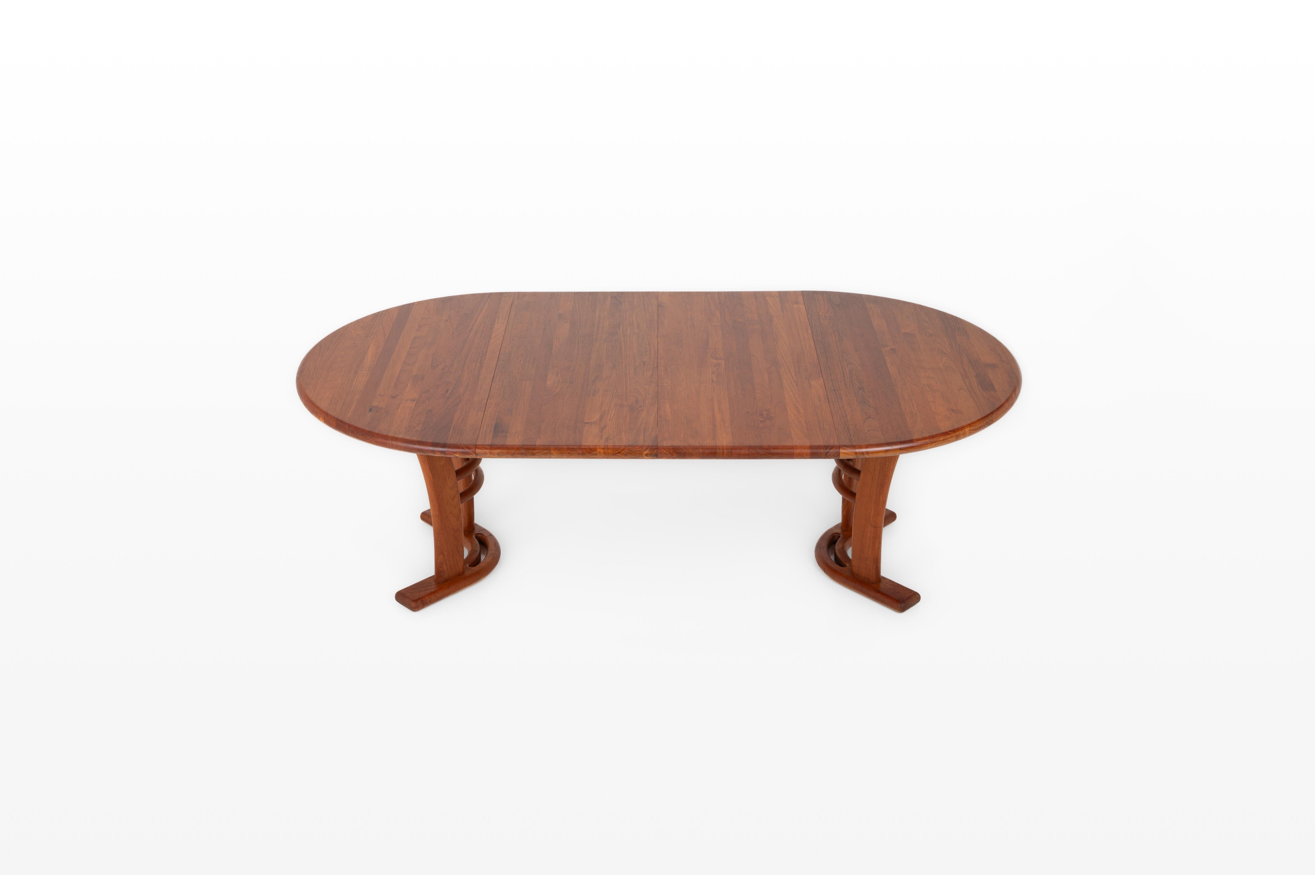 Danois Table de salle à manger extensible vintage danoise par Boltinge Stolefabrik, 1970 en vente