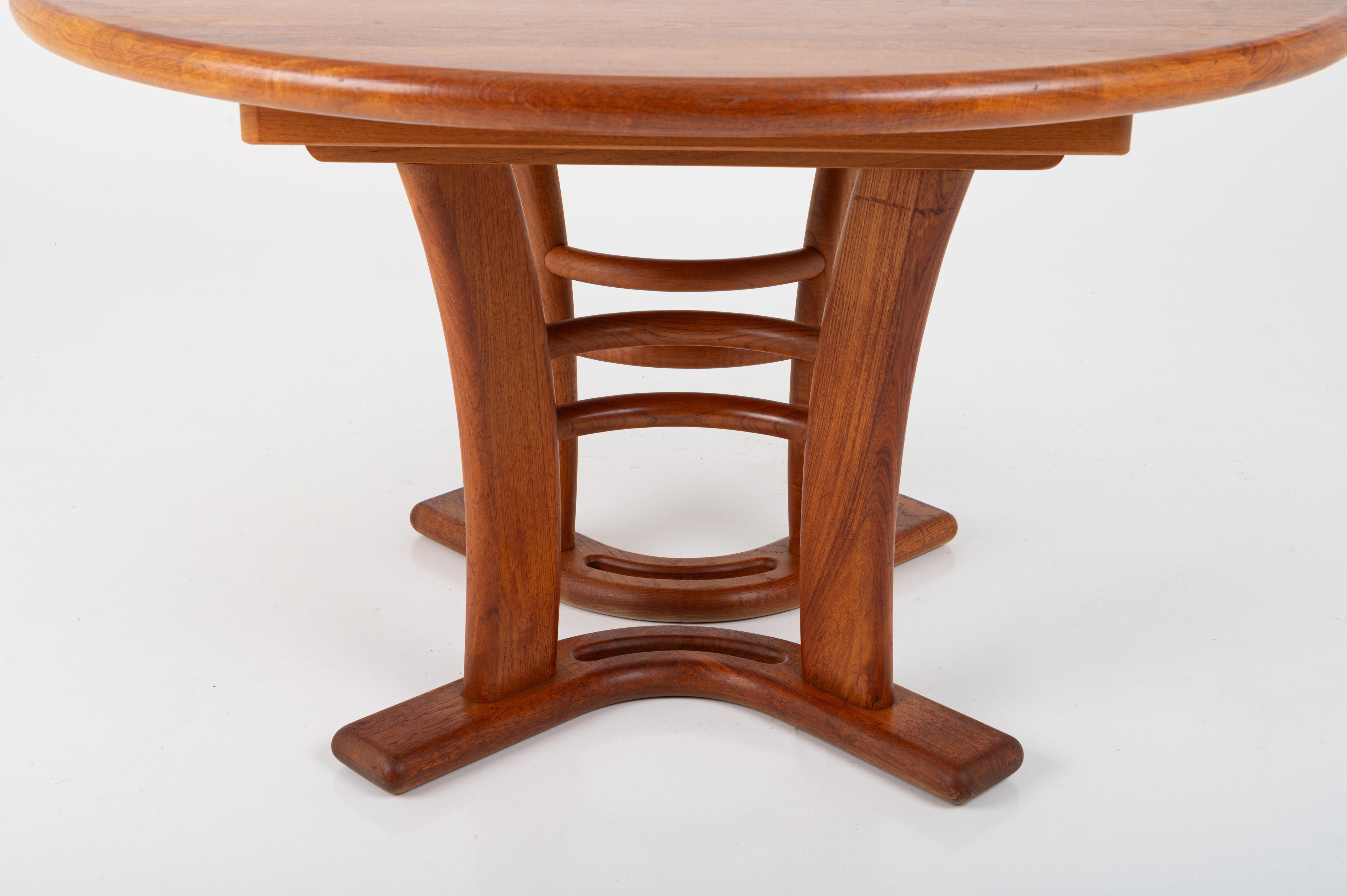 Table de salle à manger extensible vintage danoise par Boltinge Stolefabrik, 1970 Bon état - En vente à Ranst, VAN