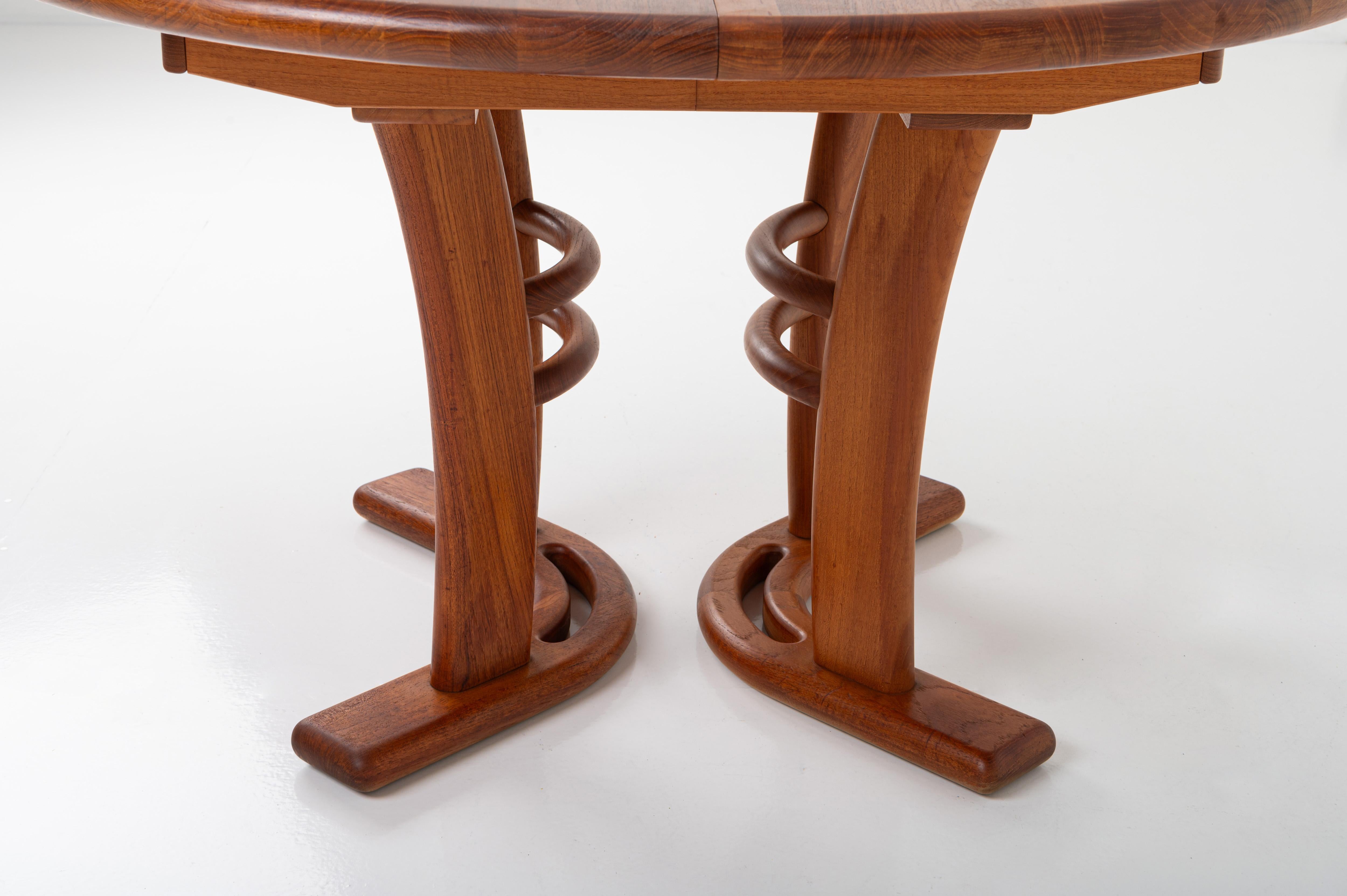 Fin du 20e siècle Table de salle à manger extensible vintage danoise par Boltinge Stolefabrik, 1970 en vente