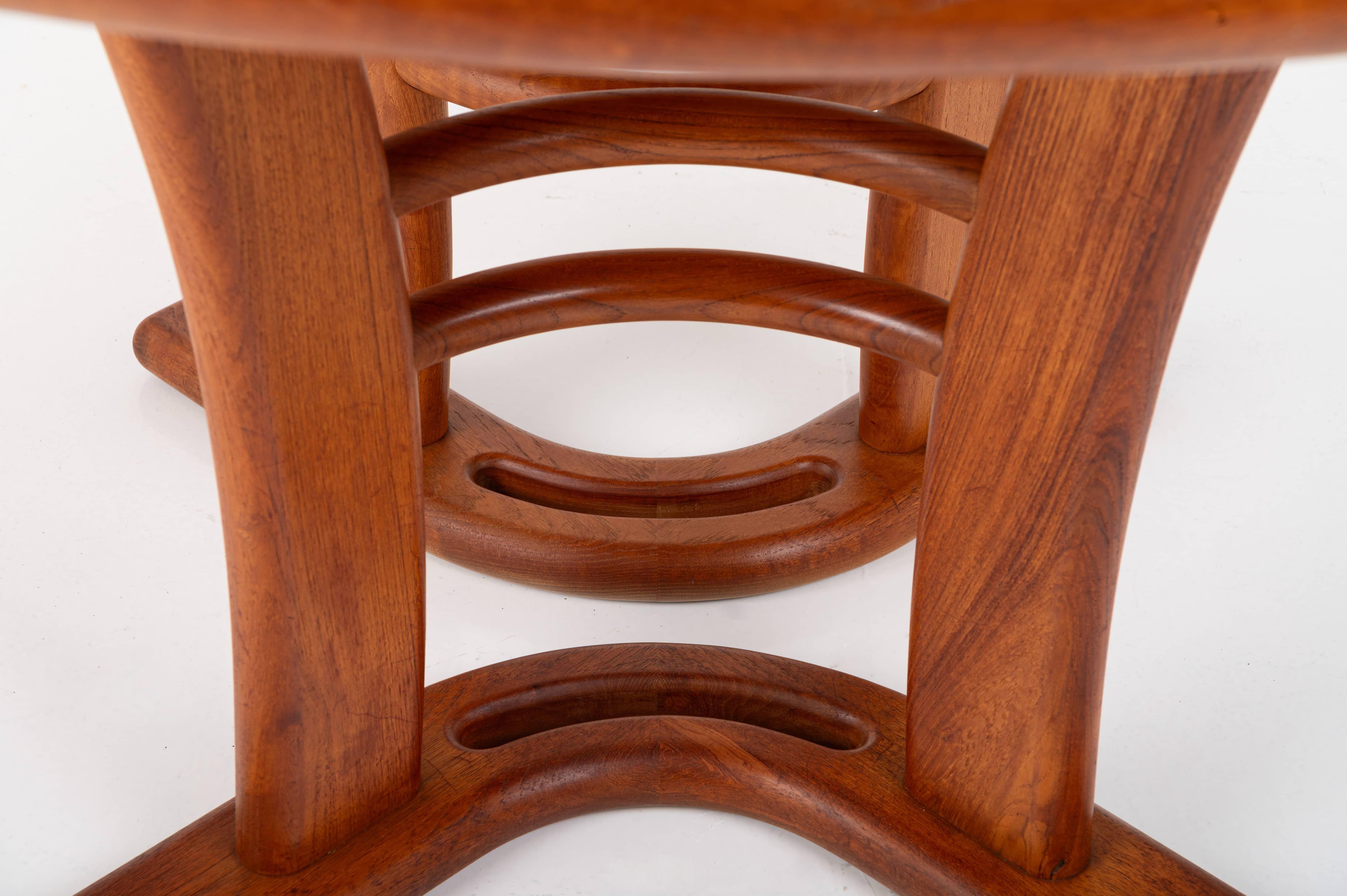 Table de salle à manger extensible vintage danoise par Boltinge Stolefabrik, 1970 en vente 1