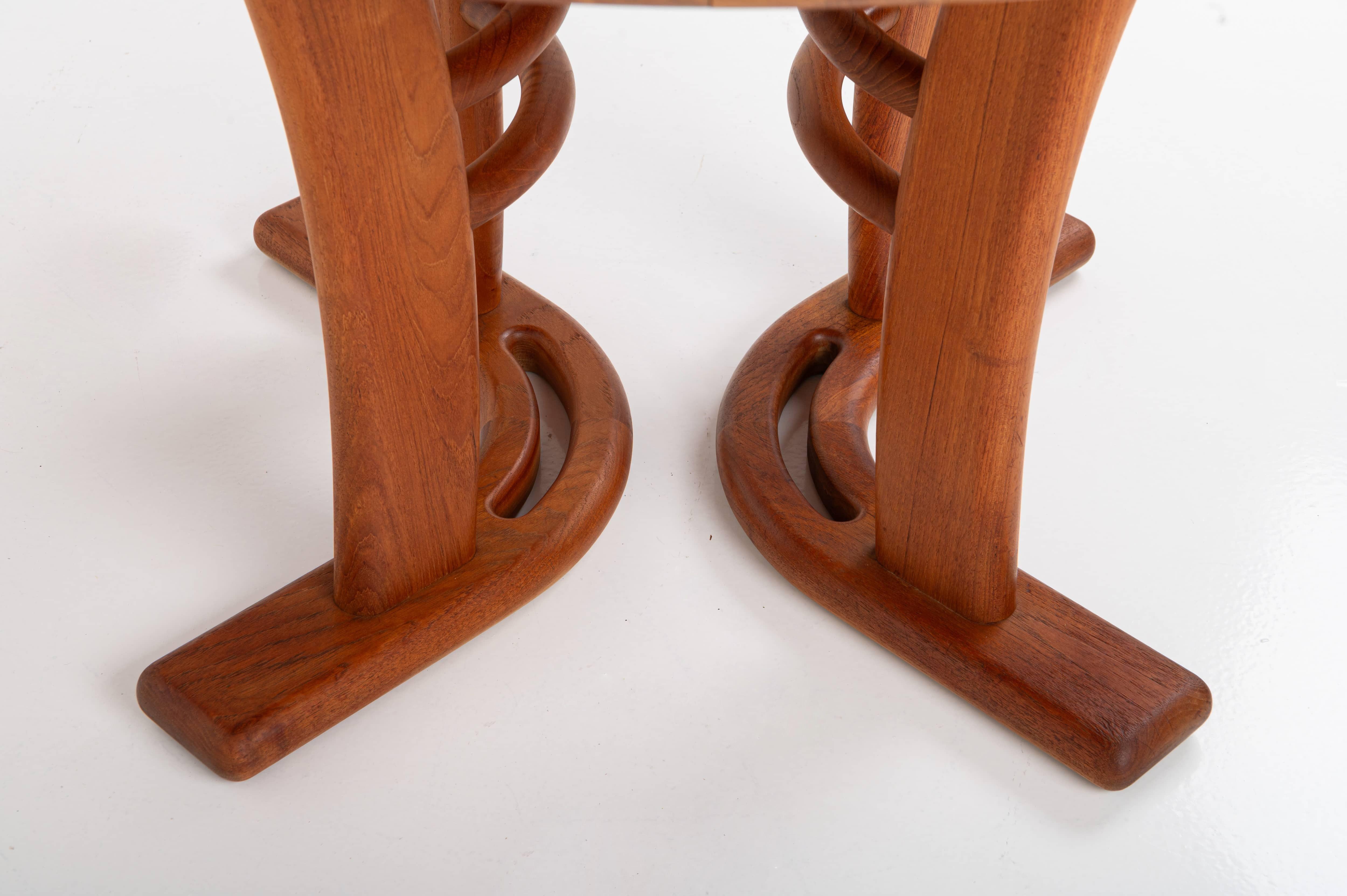 Table de salle à manger extensible vintage danoise par Boltinge Stolefabrik, 1970 en vente 2