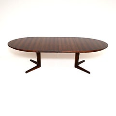 Danish Vintage Extending Dining Table by Bernhard Pedersen