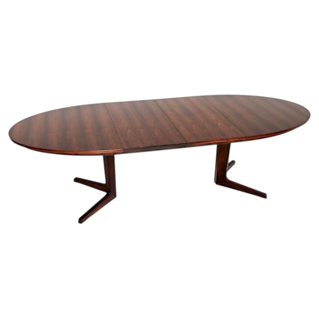 Danish Vintage Extending Dining Table by Bernhard Pedersen