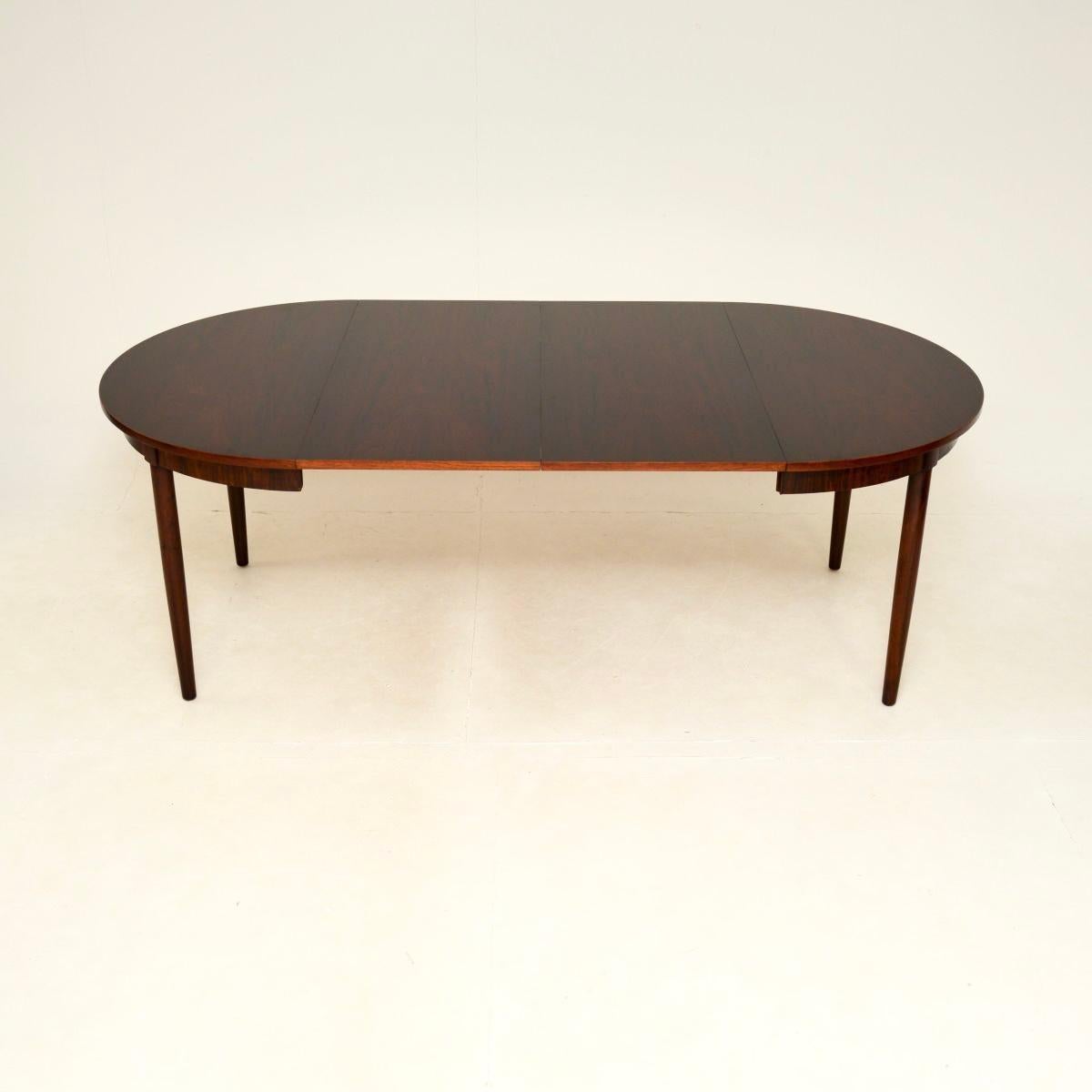 Mid-Century Modern Danish Vintage Extending Dining Table