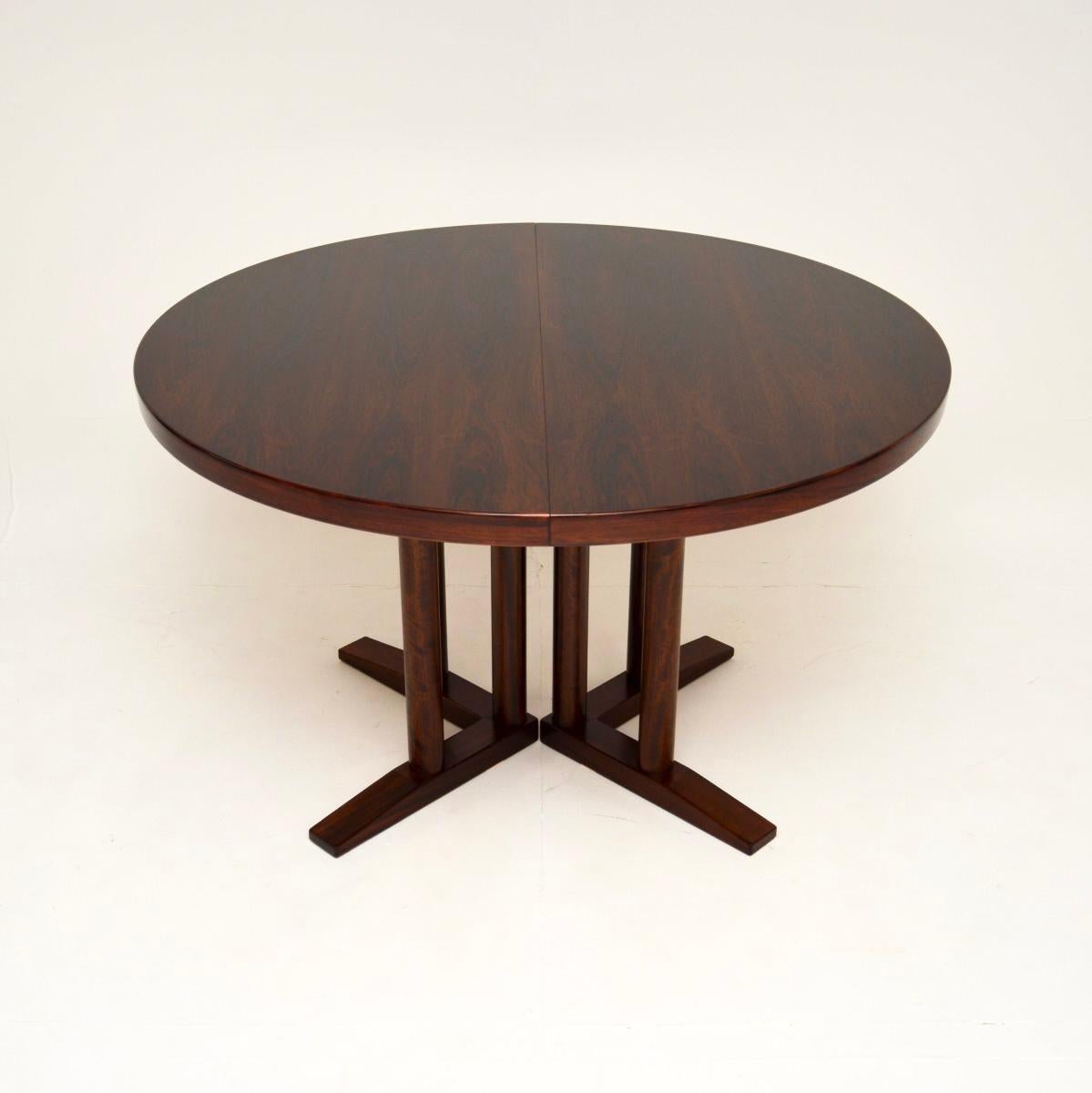 Mid-Century Modern Danish Vintage Extending Dining Table For Sale
