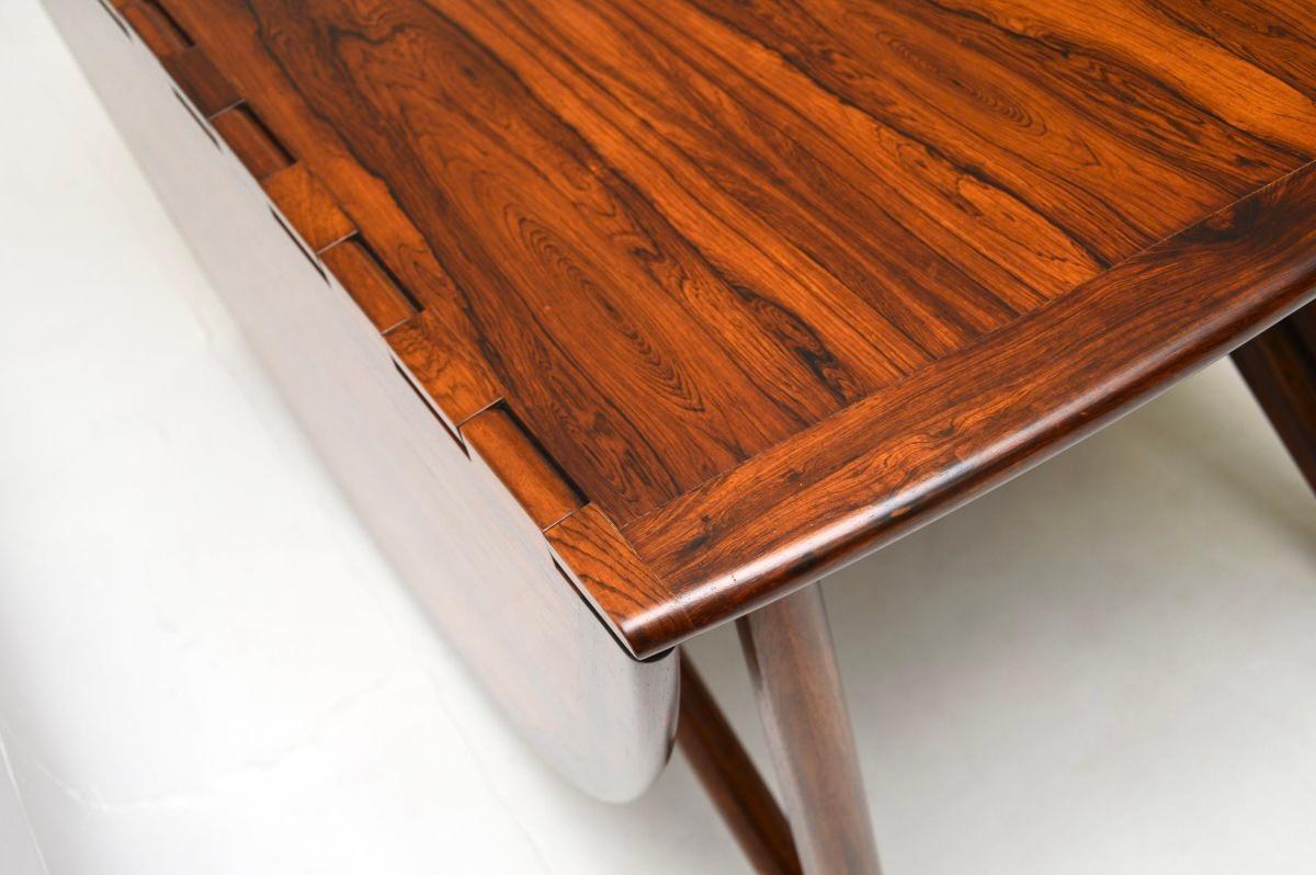 Danish Vintage Gate Leg Dining Table by Niels Koefoed For Sale 4