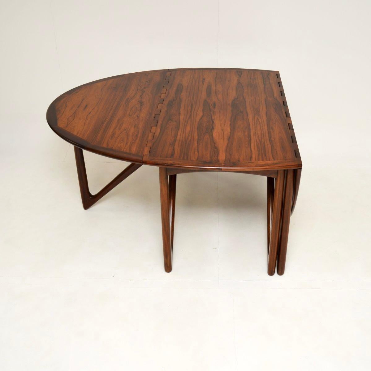Mid-Century Modern Danish Vintage Gate Leg Dining Table by Niels Koefoed For Sale