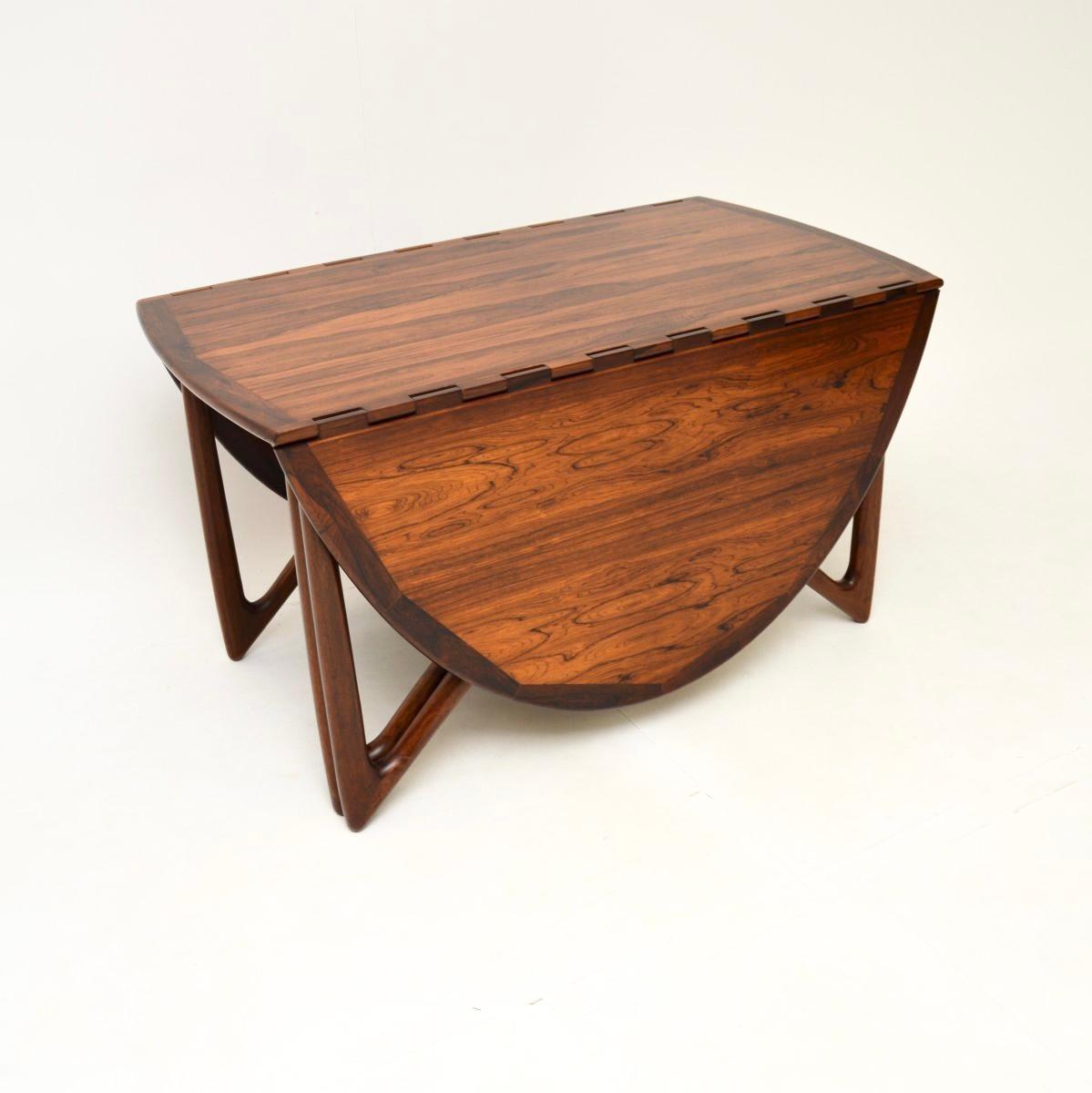 Mid-20th Century Danish Vintage Gate Leg Dining Table by Niels Koefoed For Sale