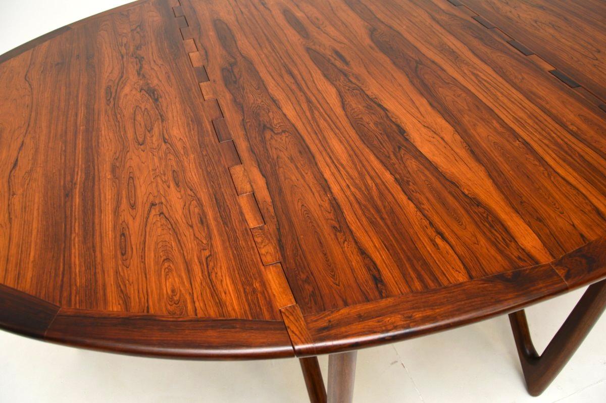 Danish Vintage Gate Leg Dining Table by Niels Koefoed For Sale 3